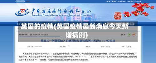 英国的疫情(英国疫情最新消息今天新增病例)